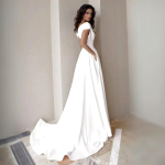 Robe Blanche Cocktail Longue