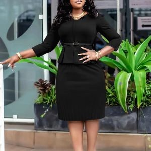 Robe Cocktail Pour Femme Ronde 3