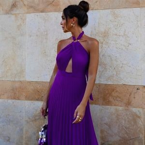 Robe Cocktail Violette 3