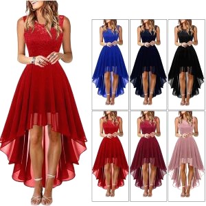 Robe De Cocktail Courte Avec Traine 7