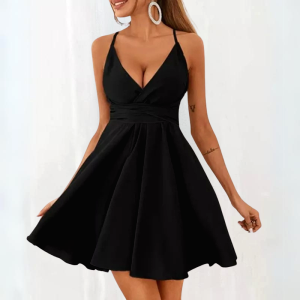 Robe De Cocktail Courte Noire 2