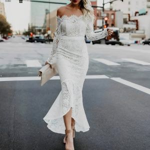 Robe De Cocktail Dentelle Longue 8