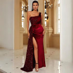 Robe De Cocktail Longue Fendue 9