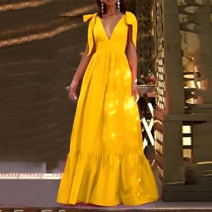 Robe De Cocktail Longue Jaune 2
