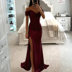 Robe De Cocktail Longue Paillette 5